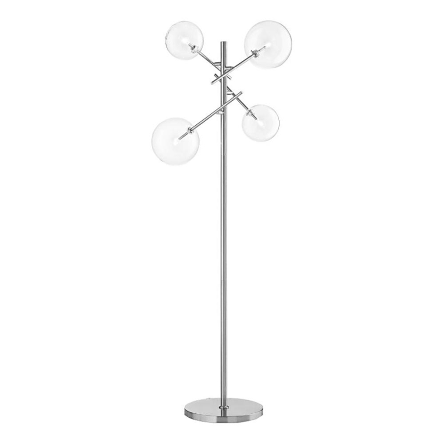 Ideal Lux - LED Podna lampa EQUINOXE 4xG4/2W/230V sjajni krom/prozirna