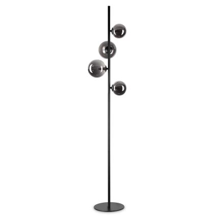Ideal Lux - LED Podna lampa PERLAGE 4xG9/3W/230V crna/dimna