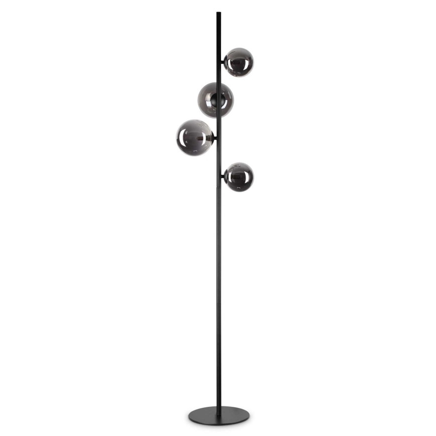 Ideal Lux - LED Podna lampa PERLAGE 4xG9/3W/230V crna/dimna