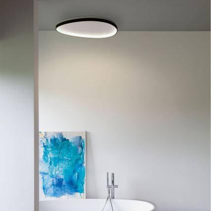 Ideal Lux - LED Prigušiva stropna svjetiljka GEMINI LED/28W/230V pr. 61 cm CRI 90 crna