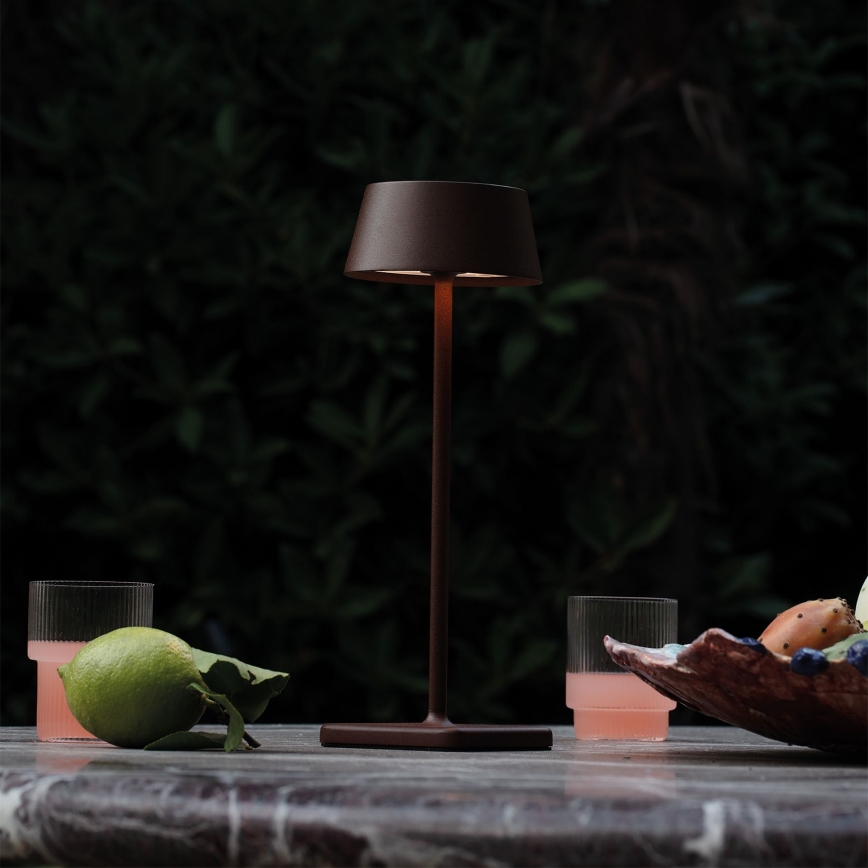 Ideal Lux - LED Prigušiva dodirna vanjska lampa PURE LED/1,5W/3,7V 2200 mAh CRI 90 IP54 smeđa