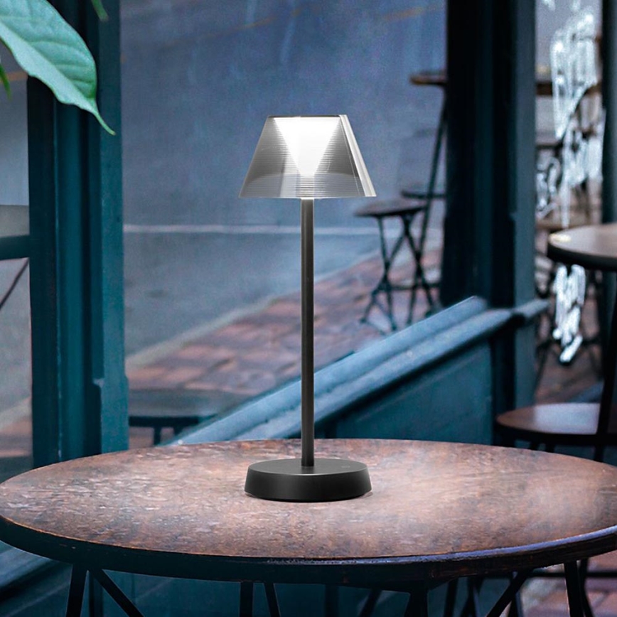 Ideal Lux - LED Prigušiva lampa na dodir LOLITA LED/2,8W/5V 2200 mAh IP54 crna