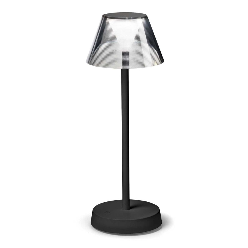 Ideal Lux - LED Prigušiva lampa na dodir LOLITA LED/2,8W/5V 2200 mAh IP54 crna