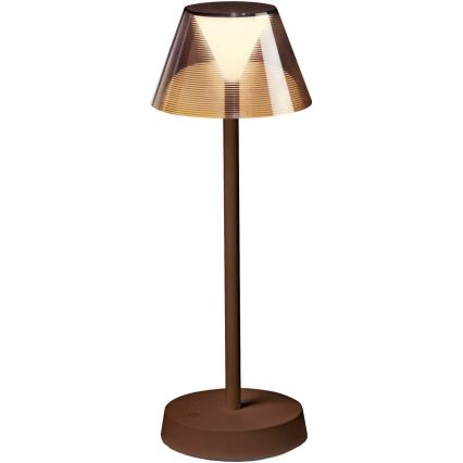 Ideal Lux - LED Prigušiva lampa na dodir LOLITA LED/2,8W/5V 2200 mAh IP54 smeđa