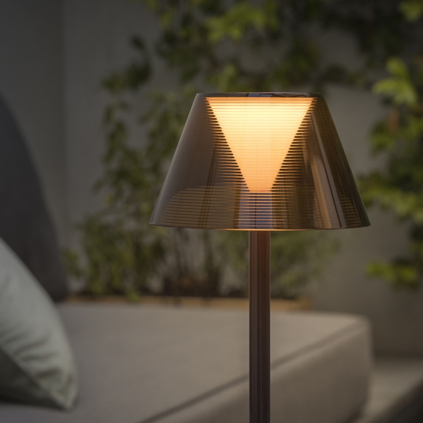 Ideal Lux - LED Prigušiva lampa na dodir LOLITA LED/2,8W/5V 2200 mAh IP54 smeđa