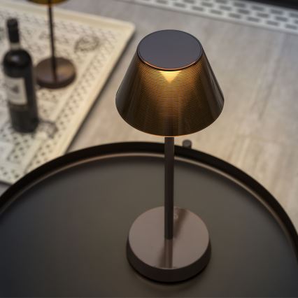 Ideal Lux - LED Prigušiva lampa na dodir LOLITA LED/2,8W/5V 2200 mAh IP54 smeđa
