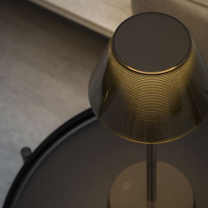 Ideal Lux - LED Prigušiva lampa na dodir LOLITA LED/2,8W/5V 2200 mAh IP54 smeđa
