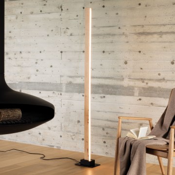 Ideal Lux - LED Prigušiva podna lampa CRAFT LED/26W/230V CRI 90 bukva