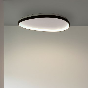 Ideal Lux - LED Prigušiva stropna svjetiljka GEMINI LED/28W/230V pr. 61 cm CRI 90 crna