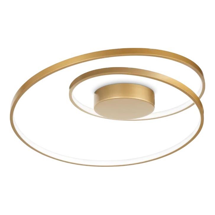 Ideal Lux - LED Prigušiva stropna svjetiljka OZ LED/48W/230V pr. 60 cm CRI 90 zlatna