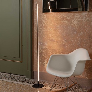 Ideal Lux - LED prigušivačka podna lampa YOKO LED/16W/230V CRI 90 crna