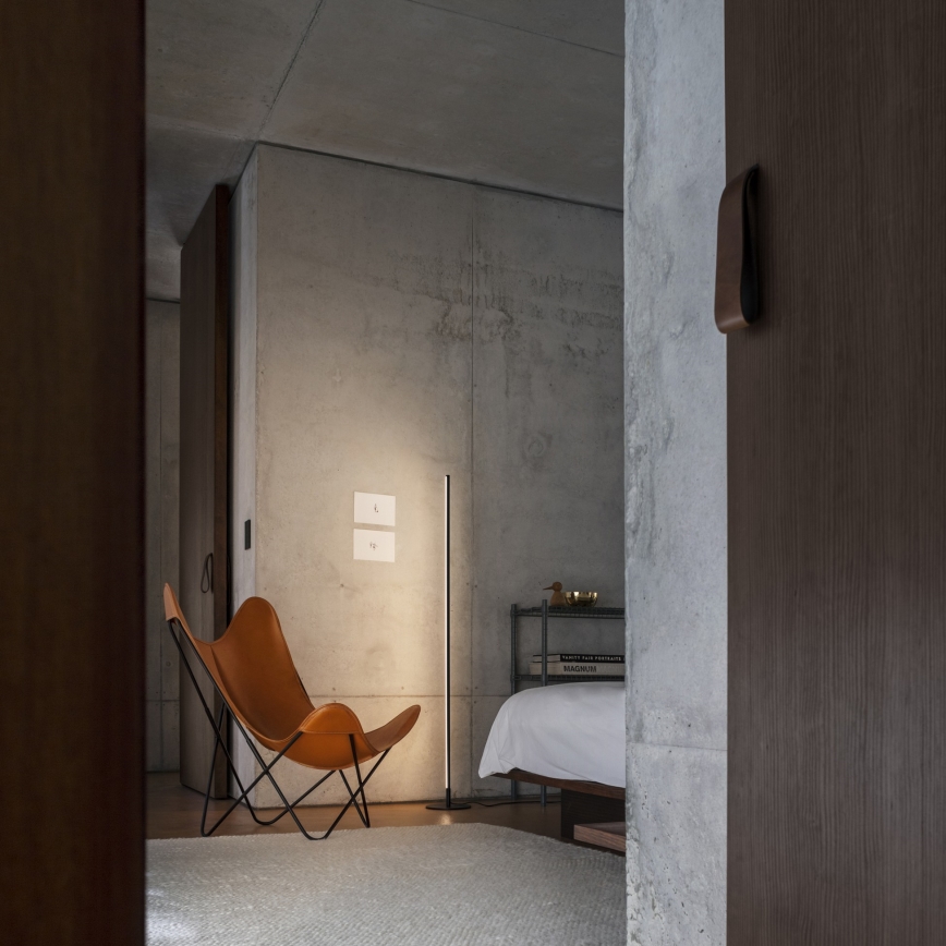 Ideal Lux - LED prigušivačka podna lampa YOKO LED/16W/230V CRI 90 crna