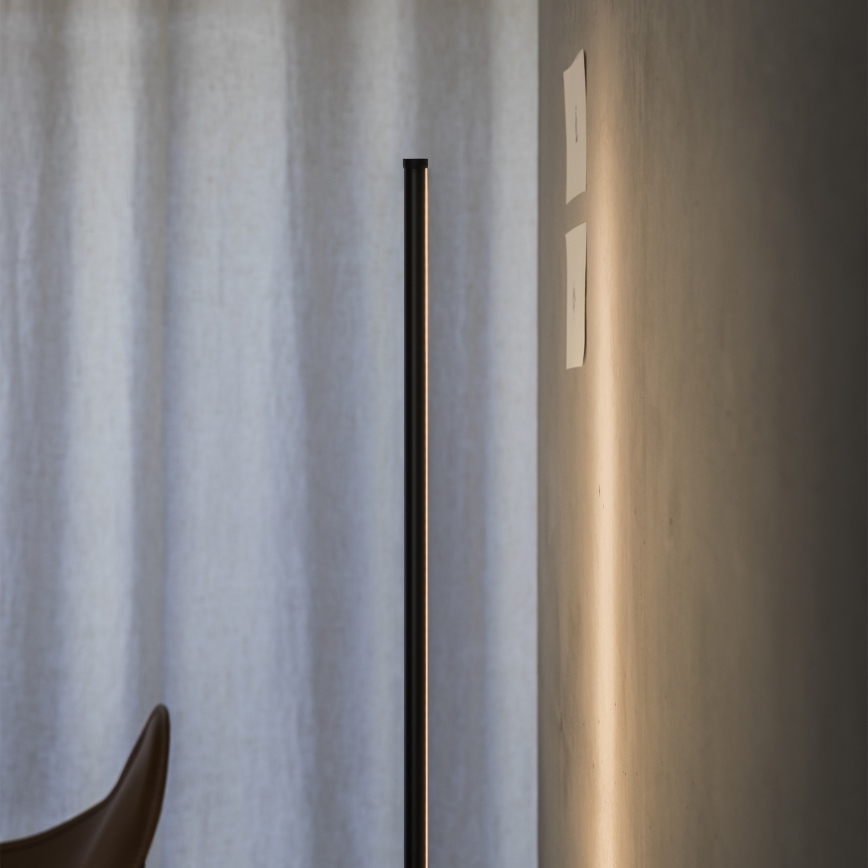 Ideal Lux - LED prigušivačka podna lampa YOKO LED/16W/230V CRI 90 crna