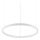 Ideal Lux - LED Prigušivi luster na sajli ORACLE SLIM LED/28W/230V 4000K pr. 50 cm CRI 90 bijela