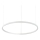 Ideal Lux - LED Prigušivi luster na sajli ORACLE SLIM LED/40W/230V 4000K pr. 70 cm CRI 90 bijela