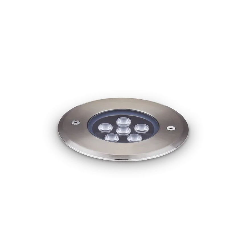 Ideal Lux - LED rasvjeta za kućni prilaz FLOOR LED/6W/230V pr. 12 cm CRI 90 IP67 sjajni krom