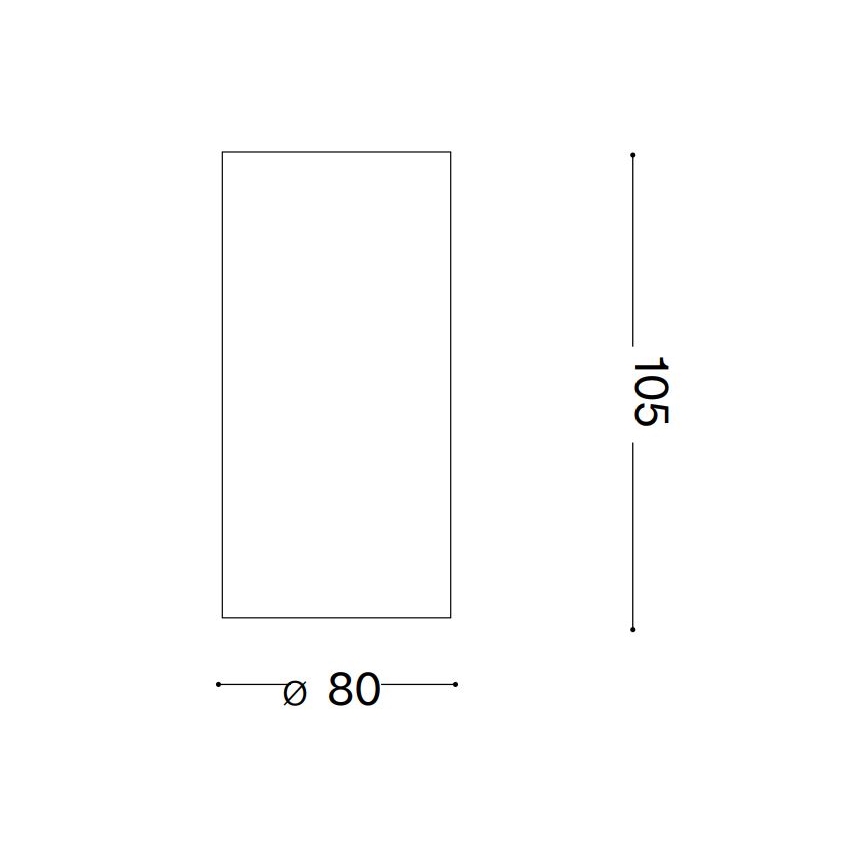 Ideal Lux - LED Reflektorska svjetiljka NITRO LED/10W/230V pr. 8 cm CRI 90 bijela