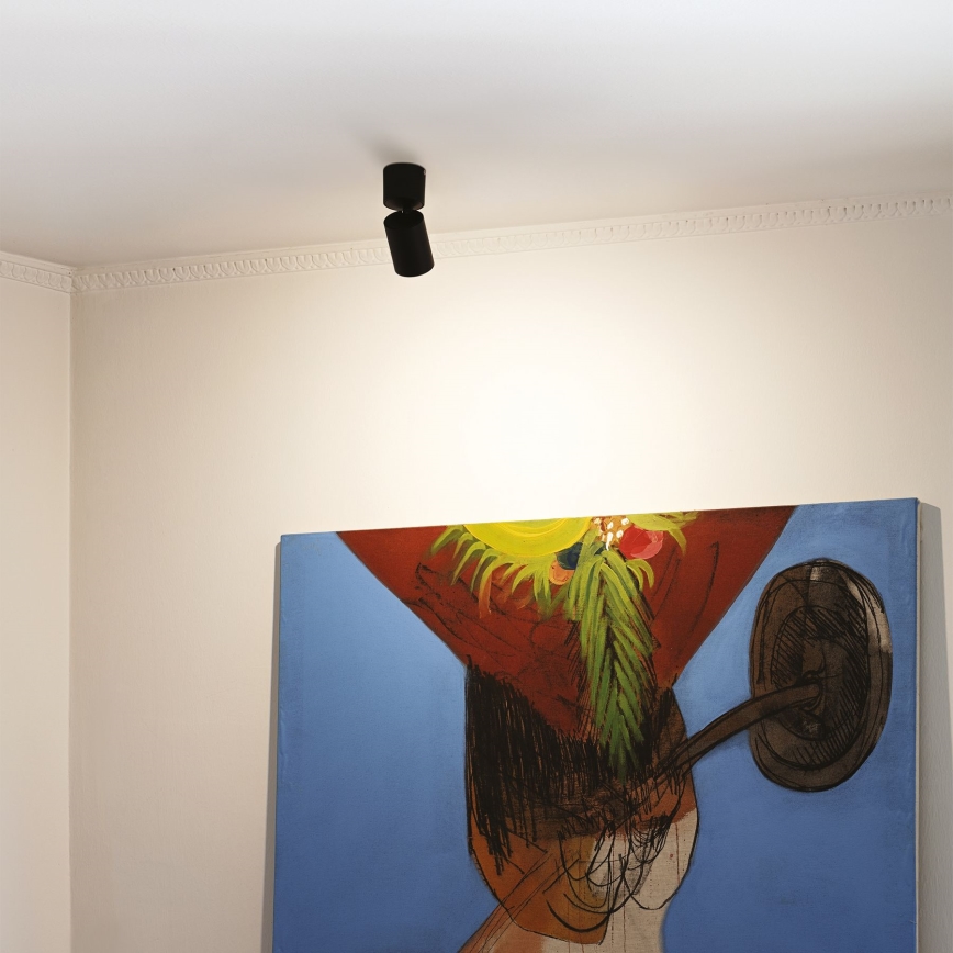 Ideal Lux - LED Reflektorska svjetiljka TOBY 1xGU10/7W/230V CRI 90 crna