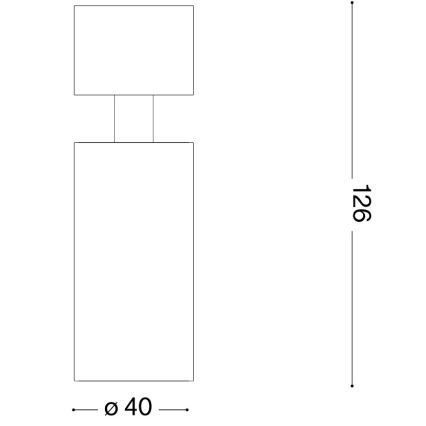 Ideal Lux - LED spot svjetiljka DYNAMITE 1xGU10/7W/230V CRI 90 crna