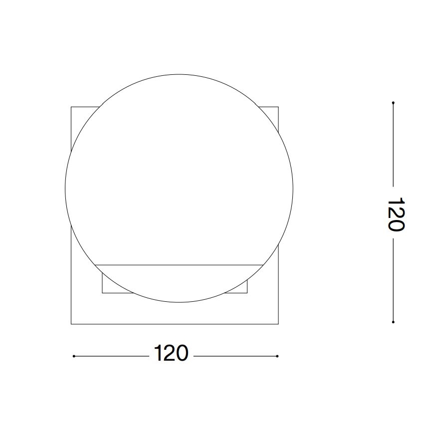 Ideal Lux - LED Stolna lampa ANGOLO 1xG9/3W/230V crna