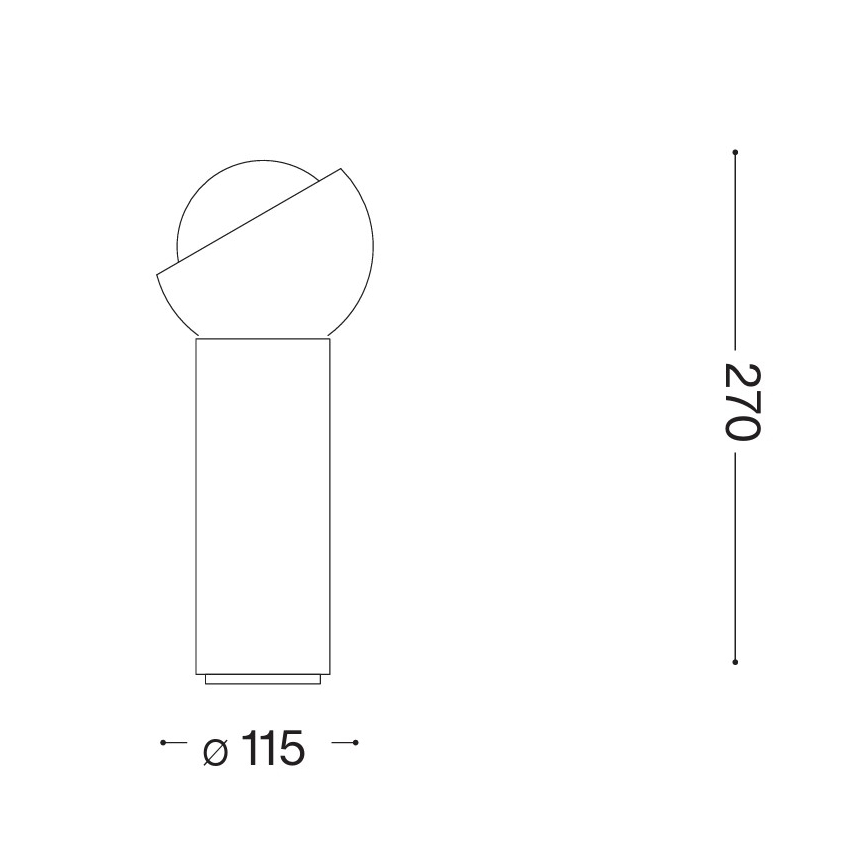 Ideal Lux - LED stolna lampa BLOOM 1xG9/3W/230V zlatna/dimna bež