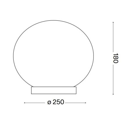 Ideal Lux - LED Stolna lampa CANDY 1xG9/3W/230V pr. 25 cm bijela