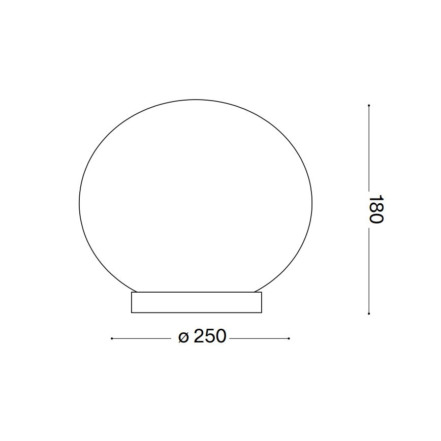 Ideal Lux - LED Stolna lampa CANDY 1xG9/3W/230V pr. 25 cm bijela