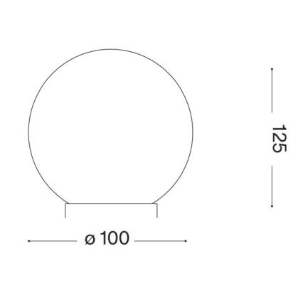 Ideal Lux - LED Stolna lampa CARTA 1xG9/3W/230V pr. 10 cm bijela