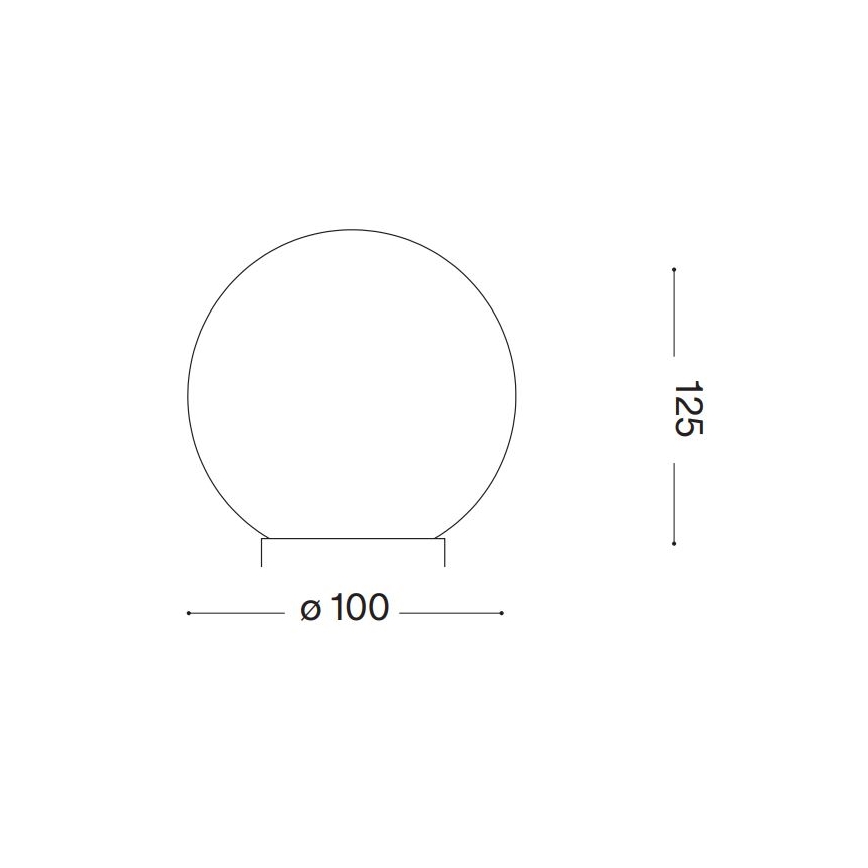 Ideal Lux - LED Stolna lampa CARTA 1xG9/3W/230V pr. 10 cm bijela