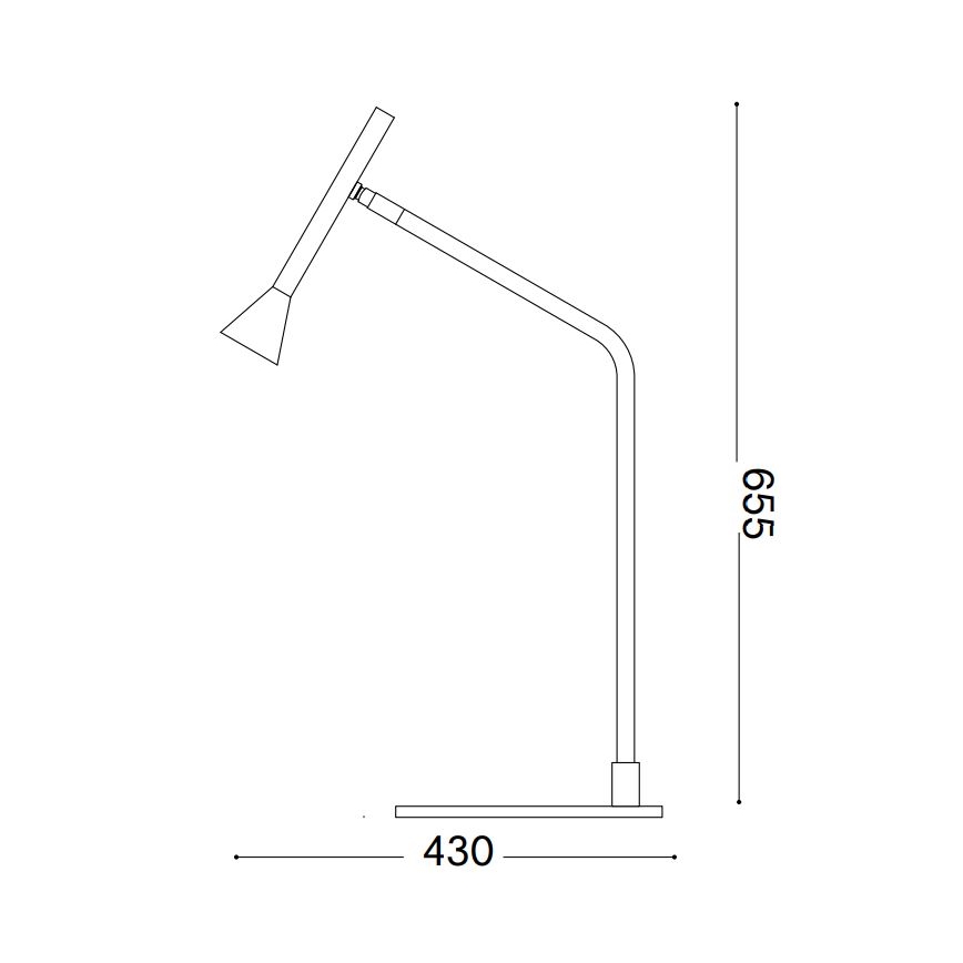 Ideal Lux - LED prigušivačka s dodirnim upravljačem za stolnu lampu DIESIS LED/6,5W/230V CRI 90 crna