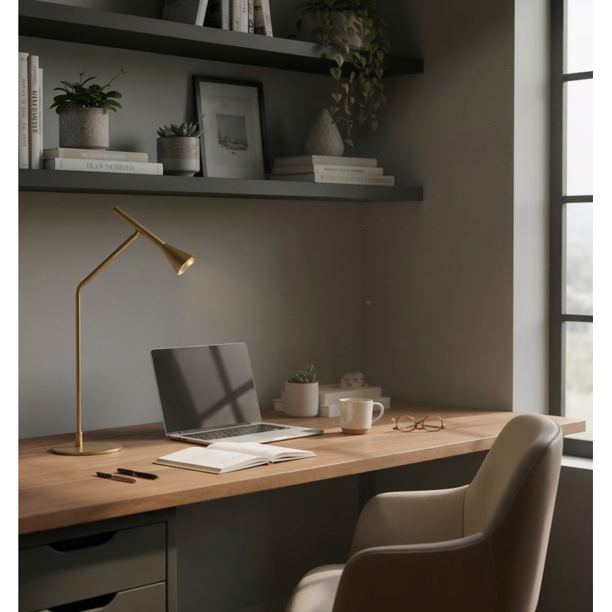 Ideal Lux - LED prigušivačka dodirna stolna lampa DIESIS LED/6,5W/230V CRI 90 zlatna