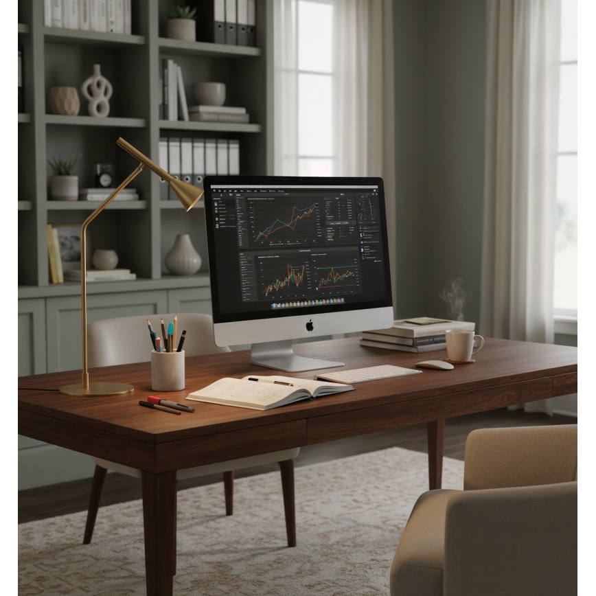 Ideal Lux - LED prigušivačka dodirna stolna lampa DIESIS LED/6,5W/230V CRI 90 zlatna