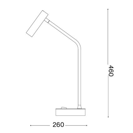 Ideal Lux - LED stolna lampa EASY LED/3,5W/230V CRI 90 bijela