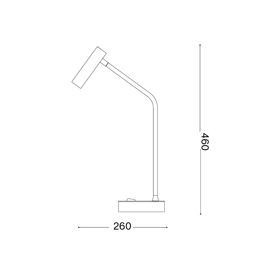 Ideal Lux - LED stolna lampa EASY LED/3,5W/230V CRI 90 bijela