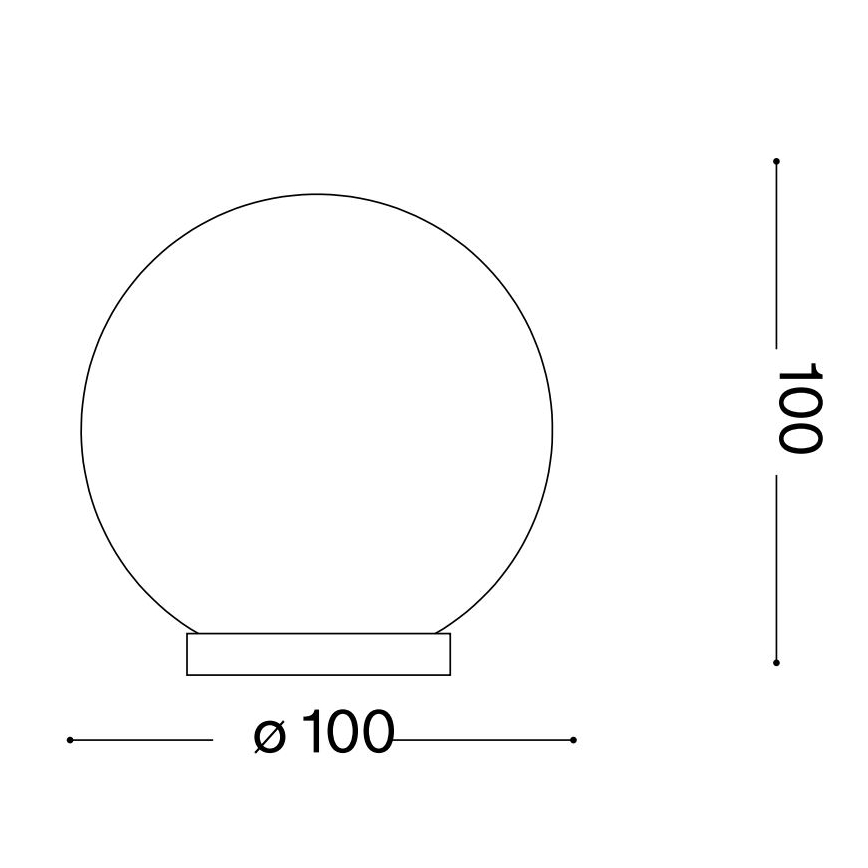 Ideal Lux - LED Stolna lampa MAPA 1xG9/3W/230V pr. 10 cm bijela