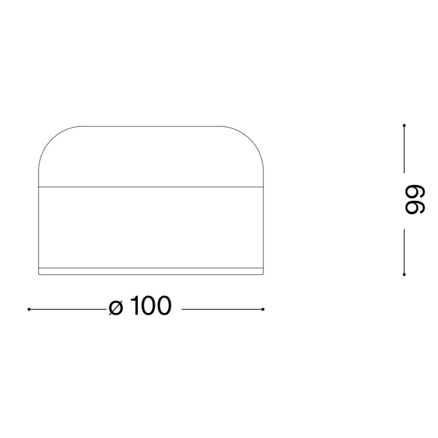 Ideal Lux - LED stolna lampa s dodirnim prigušivačem MIGNON LED/5W/5V 1500 mA pr. 10 cm CRI 90 smeđa