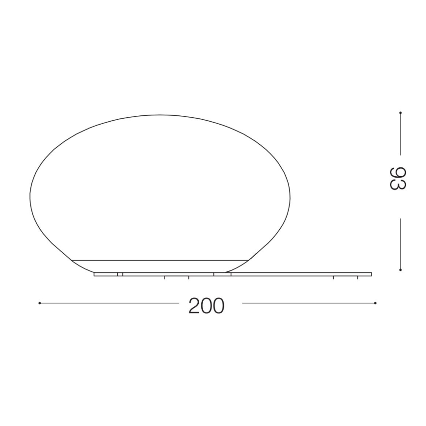 Ideal Lux - LED Stolna lampa NINFEA 1xGX53/9W/230V bijela