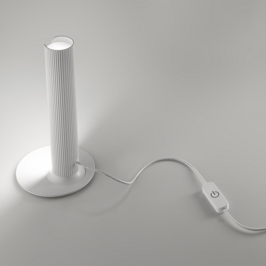 Ideal Lux - LED stolna lampa s mogućnošću prigušivanja DORICA LED/8W/230V CRI 90 bijela