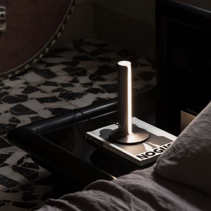 Ideal Lux - LED stolna svjetiljka DORICA s mogućnošću prigušivanja LED/8W/230V CRI 90 matni krom