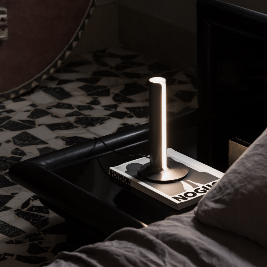Ideal Lux - LED stolna svjetiljka DORICA s mogućnošću prigušivanja LED/8W/230V CRI 90 matni krom