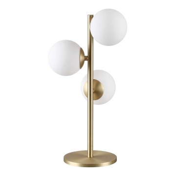 Ideal Lux - LED stolna svjetiljka PERLAGE 3xG9/3W/230V zlatna/bijela