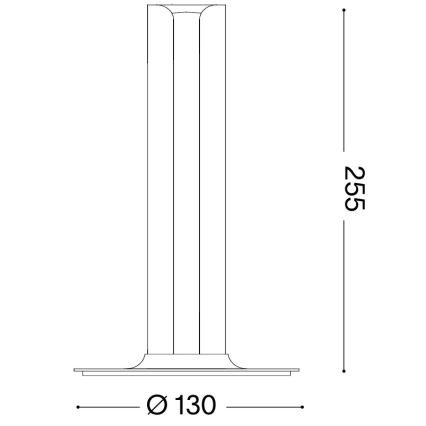 Ideal Lux - LED stolna svjetiljka s prigušivanjem DORICA LED/8W/230V CRI 90 siva