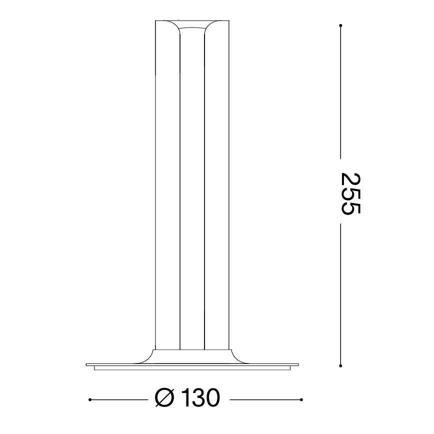 Ideal Lux - LED stolna svjetiljka s prigušivanjem DORICA LED/8W/230V CRI 90 siva