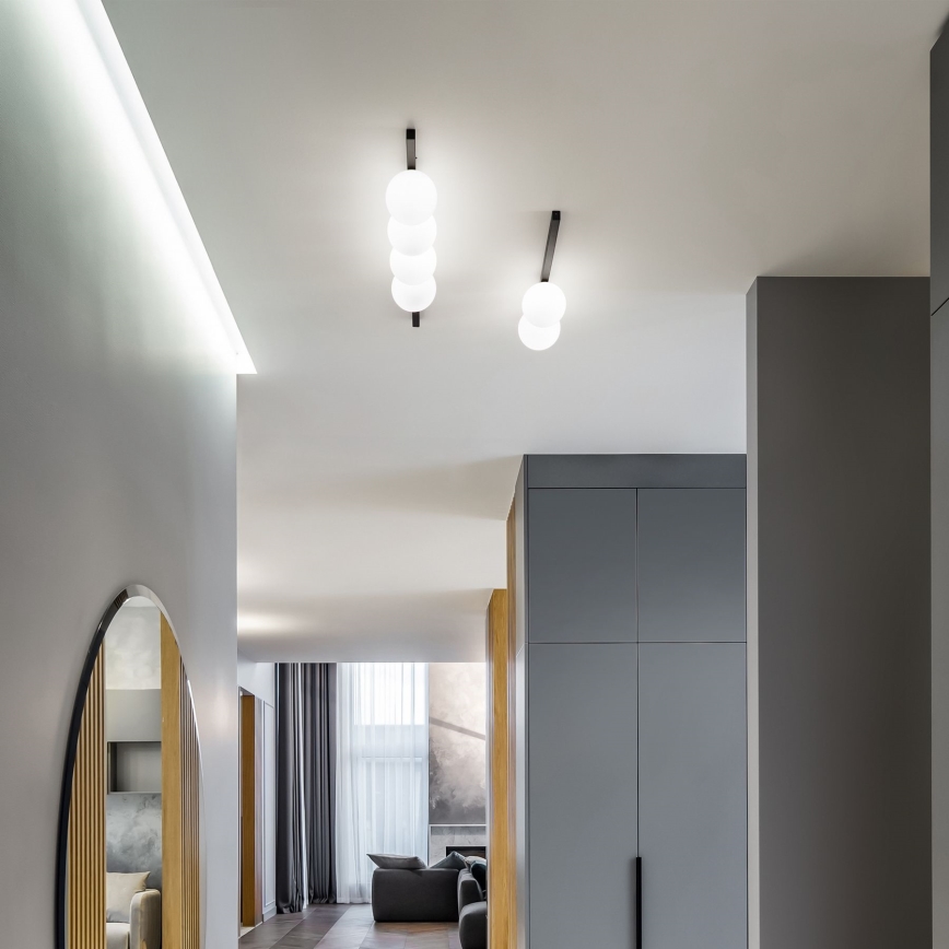 Ideal Lux - LED Stropna svjetiljka BINOMIO 4xG9/3W/230V crna