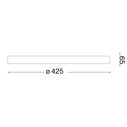 Ideal Lux - LED Stropna svjetiljka GEMINI LED/23W/230V pr. 42,5 cm CRI 90 bijela