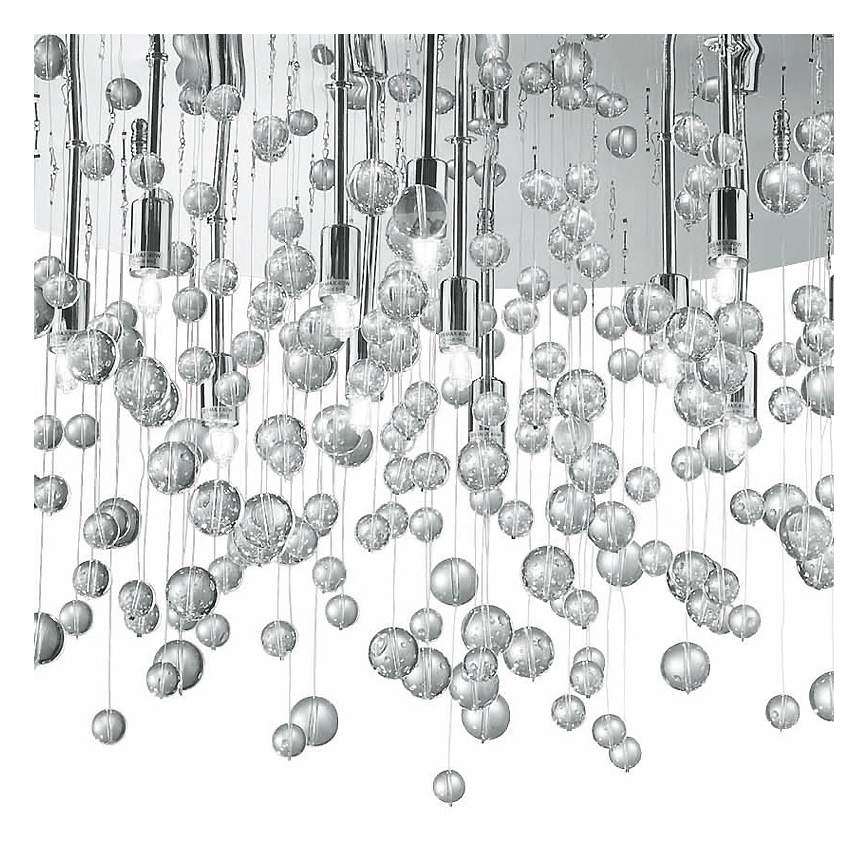Ideal Lux - LED stropna svjetiljka NEVE 12xG9/3W/230V Ø 63 cm sjajni krom