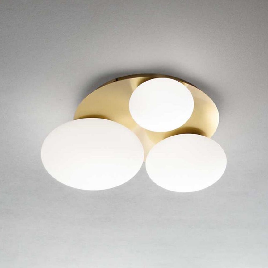 Ideal Lux - LED Stropna svjetiljka NINFEA 3xGX53/9W/230V zlatna