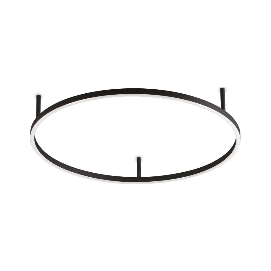 Ideal Lux - LED Stropna svjetiljka ORACLE SLIM LED/37W/230V 2700K pr. 70 cm crna