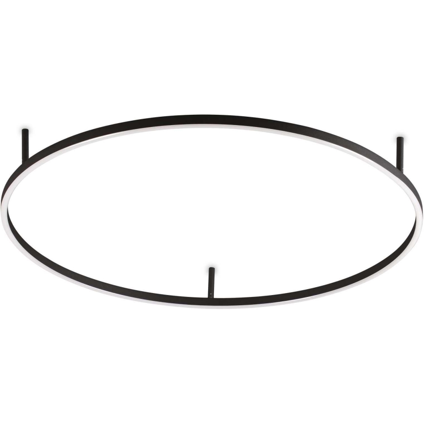 Ideal Lux - LED stropna svjetiljka ORACLE SLIM LED/53W/230V 3000K CRI 90 Ø 90 cm crna