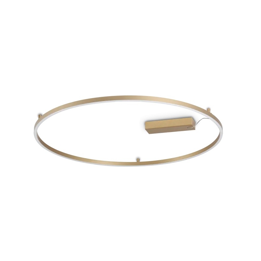 Ideal Lux - LED stropna svjetiljka ORACLE SLIM LED/53W/230V 3000K CRI 90 Ø 90 cm zlatna